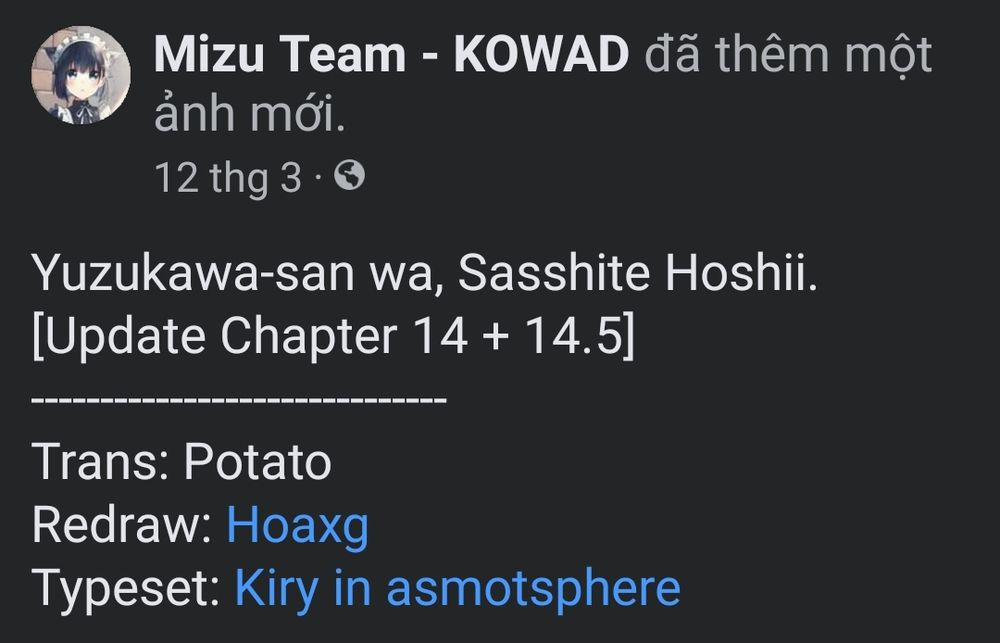 Yuzukawa-San Wa, Sasshite Hoshii 14 trang 0